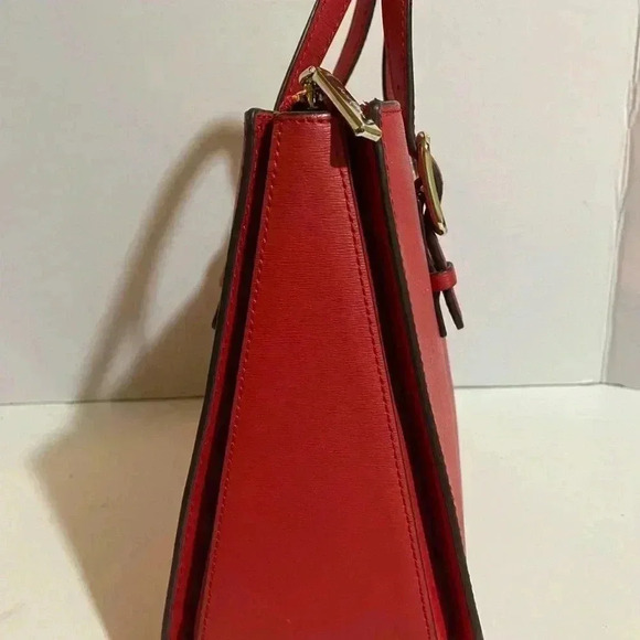 Kate spade red saffiano leather satchel handbag - Picture 4 of 15
